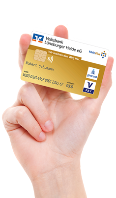 Hand mit Karte